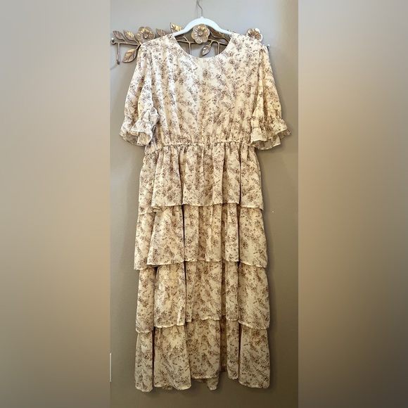 NWOT Bohme Floral Ruffle Dress - Picture 2 of 4